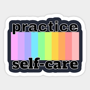 Practice Self Care Mental Awareness Sticker